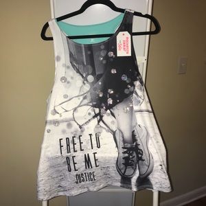 Never worn Justice top